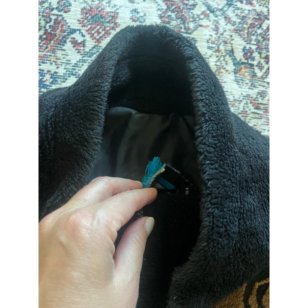 Vintage Denali Women's Full Zip Fleece Jacket Black/Brown - Picture 4 of 4